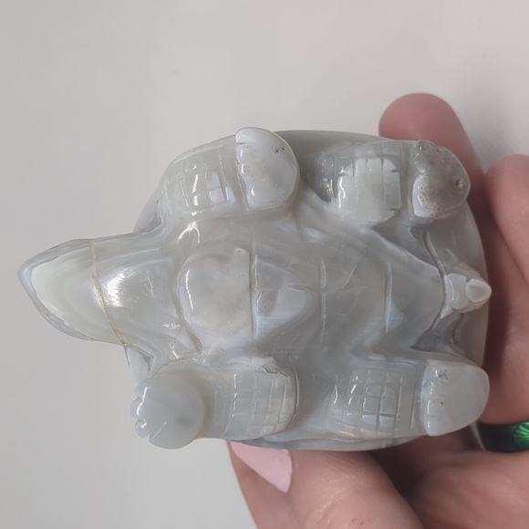 Super gorgeous deep purple Amethyst cluster crystal turtle carving 🤯🤯 - Picture 5 of 10